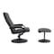 Flash Furniture Rachel Contemporary Multi-Position Recliner and Ottoman w/Wrapped Base in Gray LeatherSoft BT-7862-GY-GG - alternate 5